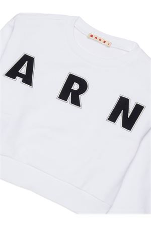 felpa in cotone bianco MARNI KIDS | M01193M00V00M100